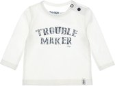 Dirkje Troublemaker Off-White Maat 62 Lange Mouw T-shirt N251 NOS