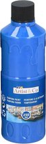 1x Hobby/knutsel acrylverf / temperaverf - Blauw - Fles 250 ml - Blauwe tempera / acryl verf - Hobby/knutselmateriaal - Schilderij maken - Verf op waterbasis