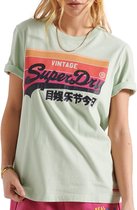 Superdry VL Cali 180 T-shirt - Vrouwen - Licht groen - Zwart - Oranje - Roze
