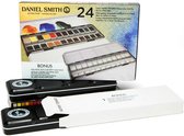 Ensembles de demi-poêles aquarelle Daniel Smith - aquarelle aquarelle - 24 couleurs en boîte métallique