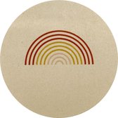 Sticker voor cadeaupapier - Rainbow - Blush - 20 stickers