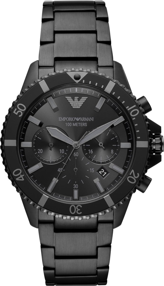 Emporio Armani AR11363 Herenhorloge 43 mm - Zwart