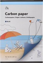 Carbonpapier A4 21x31cm 10x - Donkerblauw - Gratis Verzonden