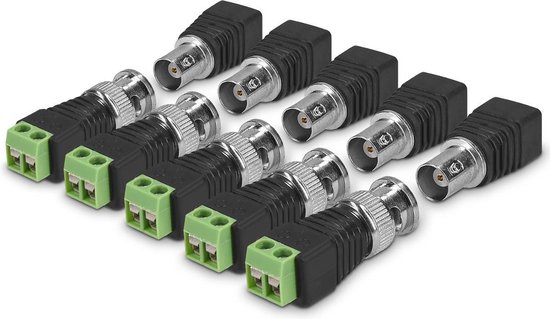 Foto: Kwmobile bnc connector adapter set bevat 5x mannelijk en 5x vrouwelijk terminal blok koppelstukken 10 stuks