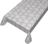 Tafelzeil Helsinki -  150 x 140 - Grijs tafelkleed - Beschikbaar in verschillende maten - Geleverd in een koker