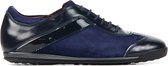 La Cabala Vrouwen Suède Lage sneakers / Damesschoenen L902004 - Blauw - Maat 37