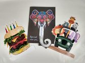 Maxi carte de vœux avec enveloppe - 3 pièces - A4 - Anniversaire - Félicitations - Humour - enfants - Carte de vœux XXL - Grande carte de vœux -
