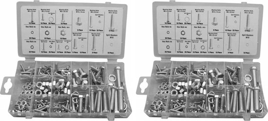 Set de 480 pièces de boulons, écrous et rondelles