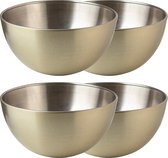 Gusta - Schaal - RVS - ø18cm - Goud - set 4 stuks