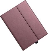 Voor Microsoft Surface Pro 7/7+ Microfiber Lamsvacht Textuur Magnetische Horizontale Flip Lederen Case met Pen Slot & Houder (Rood)