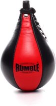 Rumble Speedball boksbal Leer Zwart - Rood Speedbal