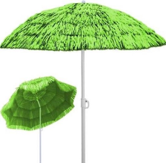 Parasol Hawaii Groen zonnescherm Ø1,6 meter inclusief parasolvoet