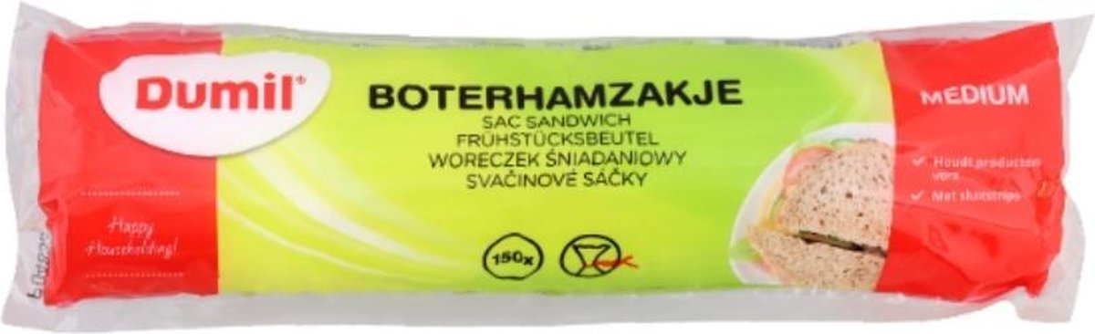 Boterhamzakjes - Sandwich Bag - 19 x 26 cm - 150 stuks per rol - 1 stuk
