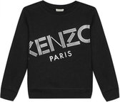 KENZO Sweater - Zwart/ Zilver - Maat 152