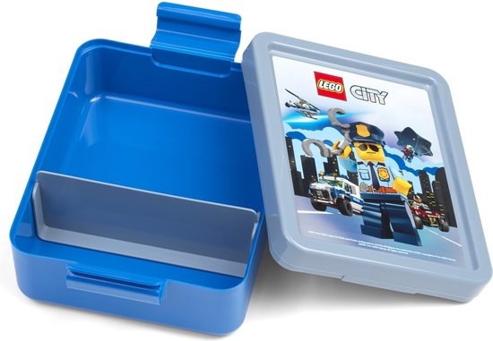 LEGO Gourde/Bouteille et Corbeille à Pain - Lego City - Ensemble déjeuner - Plastique