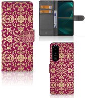 Telefoonhoesje met foto Sony Xperia 5III Bookcase Cadeautips Barok Pink