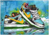 Nike Dunk Low Ben & Jerry’s Chunky Dunky - Canvasdoek - 70 X 50 Cm