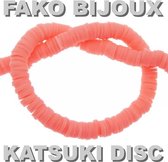 Fako Bijoux® - Katsuki Disc Kralen - Polymeer Kralen - Surf Kralen - Kleikralen - 6mm - 350 Stuks - Zalmroze