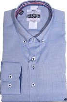 Dario Beltran Lange mouw Overhemd - Cadalso-3VG Blauw (Maat: L)