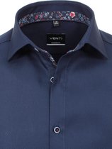 Venti Luxe Overhemd Donkerblauw Strijkvrij Modern Fit - L