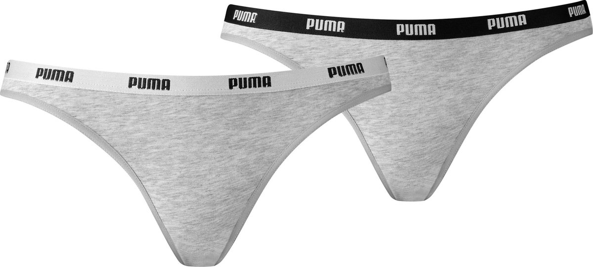 PUMA Iconic Bikini 2P Dames Slip - Maat L