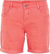 Cream Lotte twill shorts regular bright coral - 28