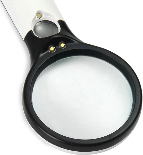 Loep - Loeplamp - Loeplamp met LED verlichting - Luxe Handloep - 3-45x Vergroting - Able & Borret - Able & Borret