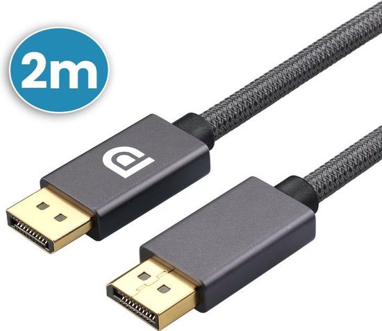 Vues Displayport kabel - DP kabel - Displayport 1.4 - Ondersteuning voor 8K 60HZ / 4K 144HZ / 32.4Gbps - 2 Meter