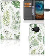 Wallet Book Case Nokia X10 | Nokia X20 Smartphone Hoesje Leaves