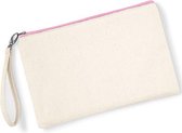 Canvas Wristlet Pouch (Natuurlijk)