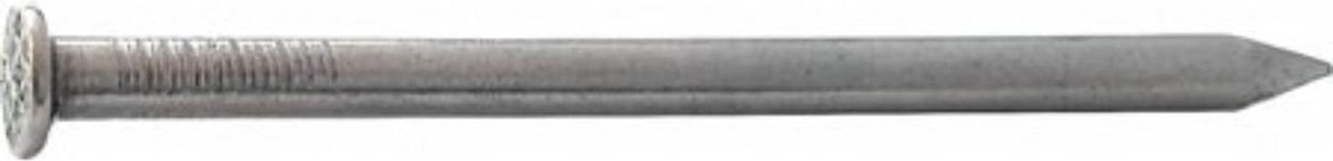 Draad nagel platkop 4.0 x 90 mm. lang. 450 gram spijkers. Deltafix. blank staal.
