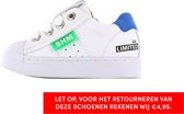 Shoesme witte sneaker met groen label