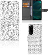 Flipcase Sony Xperia 5III Telefoon Hoesje Stripes Dots