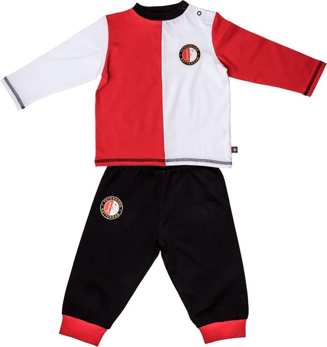 Feyenoord Pyjama Thuis, rood/wit, Baby Boys (74-80) | bol.com
