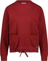 CYELL BACKYARD STORIES Dames Loungewear Sweater Lange Mouw - Cerise - Maat 44