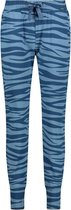 CYELL LE TIGRE Dames Lange Pyjamabroek - Blauwe Tijgerprint - Maat 36