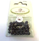 Perles en Verres Rondes – 6mm – Zwart – 140 Pièces