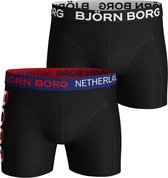 Bjorn Borg boxershorts Core - 2-pack - Holland Black beauty -  Maat S