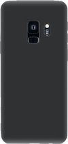 Telefoonglaasje Hoesje Geschikt voor Samsung Galaxy S9 - TPU - Zwart - Beschermhoes - Case - Cover