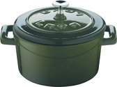 LAVA gietijzeren mini stoofpannetje - Cast Iron - Ø 10cm Trendy Green