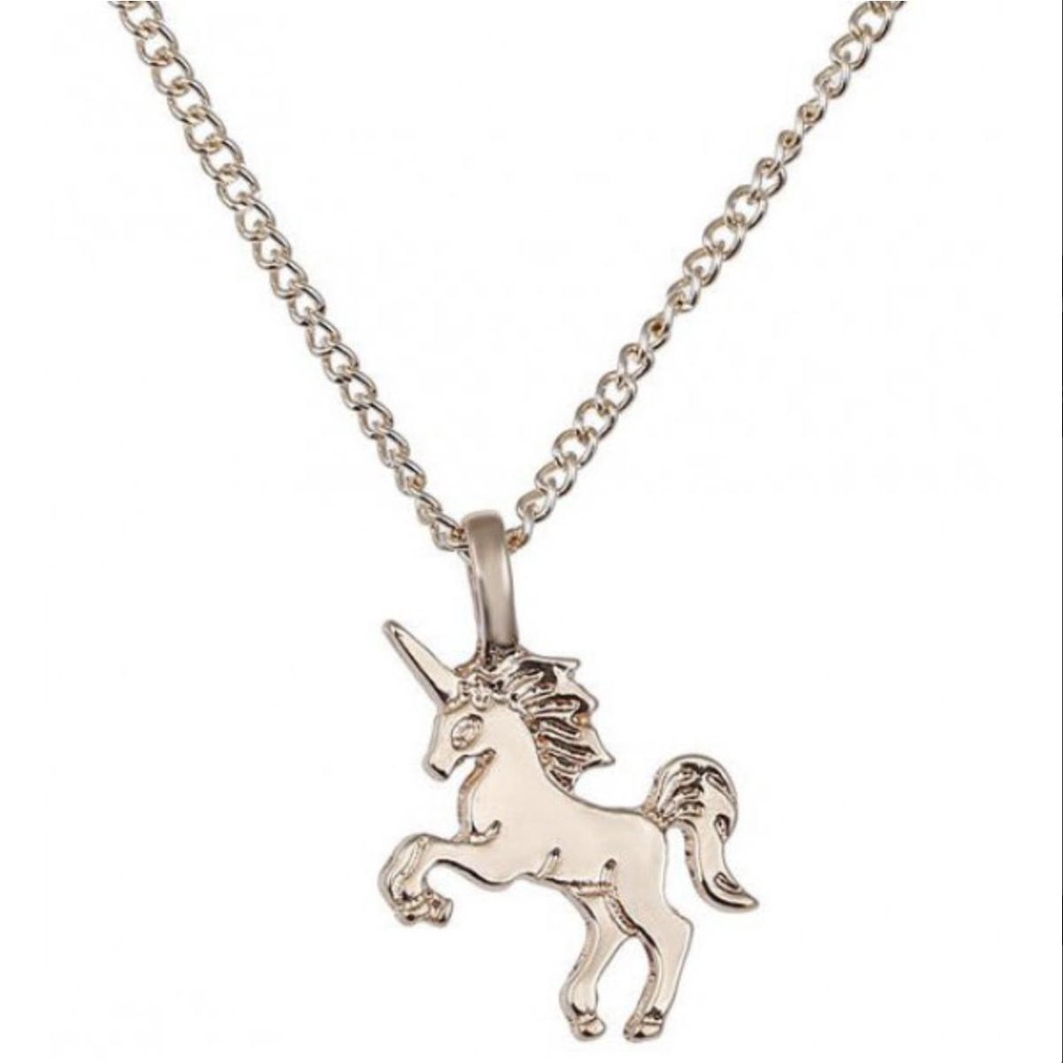 Bijoux by Ive - Ketting - Eenhoorn - Unicorn - Goudkleurig - 41/ 46 cm