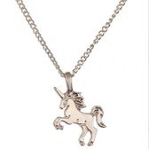 Bijoux by Ive  - Ketting - Eenhoorn - Unicorn - Goudkleurig - 41/ 46 cm