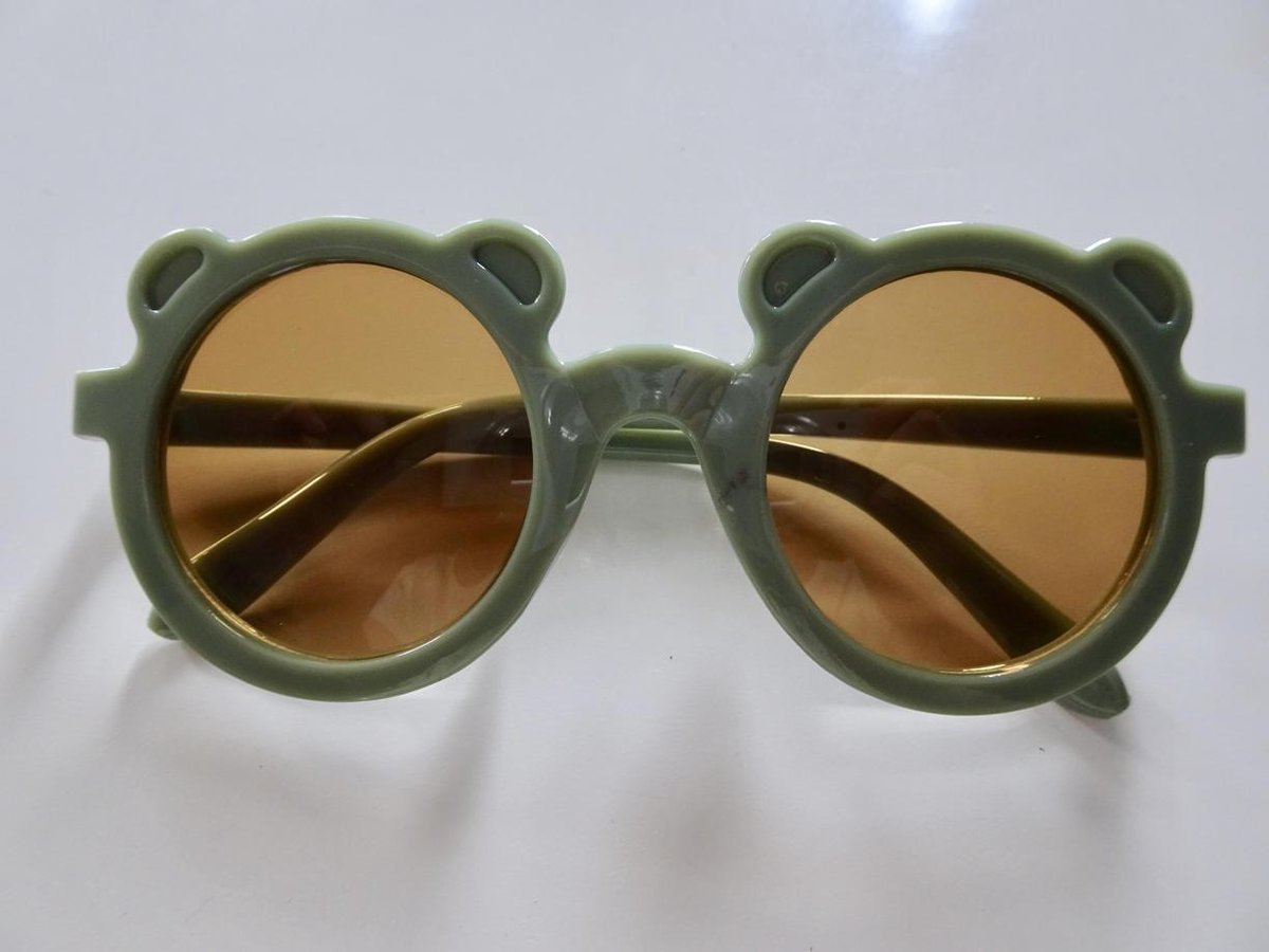 Kinderzonnebril - Baby zonnebril - Peuter - UV400 filter - groen met oortjes
