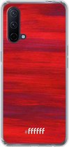 6F hoesje - geschikt voor OnePlus Nord CE 5G -  Transparant TPU Case - Scarlet Canvas #ffffff