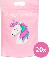 Qy uitdeelzakjes traktatiezakjes eenhoorn set 20 stuks