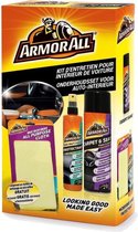Armor All Onderhoudsset Auto Interieur | Kunstofreiniger | Tapijt en Bekledingreiniger | Microvezeldoek