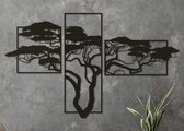 Wanddecoratie | Acaciaboom 3-luik - L (80x132cm)