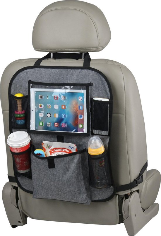 Auto organizer met tablethouder - Autostoel organiser met tabletvak - iPad  houder auto... | bol.com