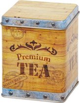 Bewaarblik/Voorraadblik - Vierkant - Los deksel - Tea Chest - medium