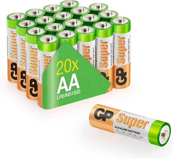 GP Super Alkaline AA batterijen - 20 stuks - GP